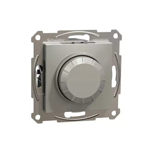 Schneider Electric Asfora EPH6800169 forgatógombos fényerőszabályzó (dimmer) LED-hez, 3-370W rezisztív és kapacitív, 0-200W LED, bronz burkolattal, keret nélkül, süllyesztett 230V ( EPH6800169 )