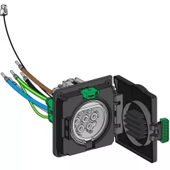   Schneider Electric EVP1HSM23 EVlink csere aljzat T2 WALLBOX STD 3 fázis IEC