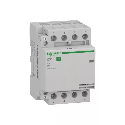 Schneider Electric EASY9 PRO EZ9C32440 moduláris kontaktor 40A, 4 záró érintkező (NO), vezérlő feszültség 230V AC 50 Hz