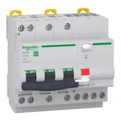   Schneider Electric EASY9 PRO EZ9D55716 Áramvédős kismegszakító (Kombi Fi-relé) 3P+N, C karakterisztika, 16A, 30mA, 6kA, A osztály