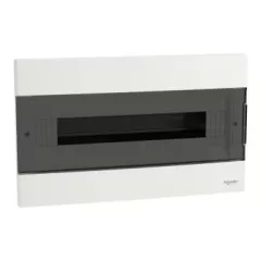   Schneider Electric Easy9 EU EZ9EUA118 műanyag kiselosztó 18 modul, 1 sor, PE+N sínnel,  füstszínű ajtóval, IP40 (zárt ajtóval), süllyesztett - méret 245x400x99 mm ( EZ9EUA118 )