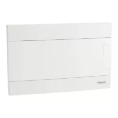   Schneider Electric Easy9 EU EZ9EUB112 műanyag kiselosztó 12 modul, 1 sor, PE+N sínnel,  teli ajtóval, IP40 (zárt ajtóval), süllyesztett - méret 185x285x96,5 mm