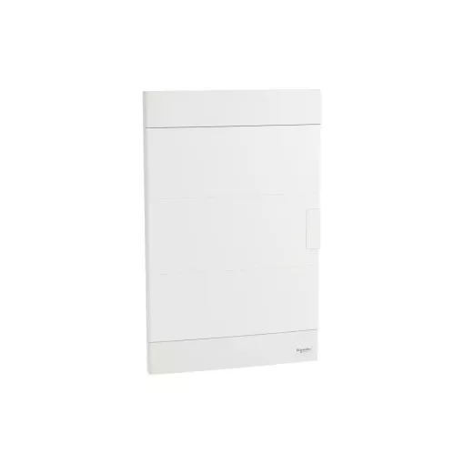 Schneider Electric Easy9 EU EZ9EUB312 műanyag kiselosztó 36 modul, 3 sor, PE+N sínnel,  teli ajtóval, IP40 (zárt ajtóval), süllyesztett - méret 470x300x99 mm