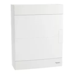   Schneider Electric Easy9 EU EZ9EUD212 műanyag kiselosztó 24 modul, 2 sor, PE+N sínnel,  teli ajtóval, IP40 (zárt ajtóval), falon kívüli - méret 326x256x103 mm
