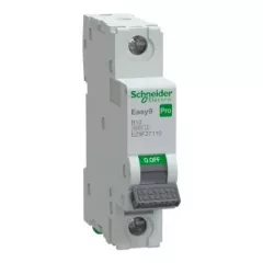   Schneider Electric EASY9 PRO EZ9F27110 Kismegszakító 1P, 10A, B karakterisztika, 6 kA (R9F04110 kiváltója)