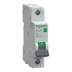   Schneider Electric EASY9 PRO EZ9F27113 Kismegszakító 1P, 13A, B karakterisztika, 6 kA (R9F04113 kiváltója)