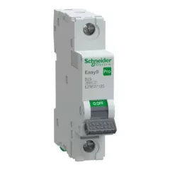   Schneider Electric EASY9 PRO EZ9F27125 Kismegszakító 1P, 25A, B karakterisztika, 6 kA (R9F04125 kiváltója)