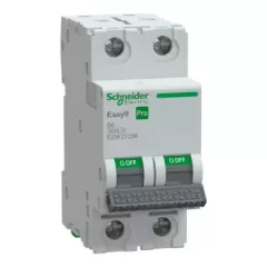   Schneider Electric EASY9 PRO EZ9F27206 Kismegszakító 2P, 6A, B karakterisztika, 6 kA