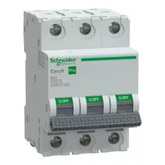   Schneider Electric EASY9 PRO EZ9F27320 Kismegszakító 3P, 20A, B karakterisztika, 6 kA