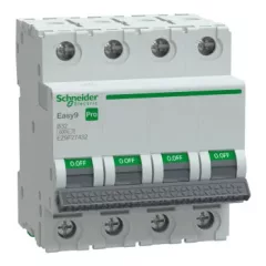   Schneider Electric EASY9 PRO EZ9F27432 Kismegszakító 4P, 32A, B karakterisztika, 6 kA