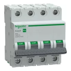   Schneider Electric EASY9 PRO EZ9F27440 Kismegszakító 4P, 40A, B karakterisztika, 6 kA