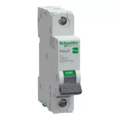   Schneider Electric EASY9 PRO EZ9F57104 Kismegszakító 1P, 4A, C karakterisztika, 6 kA (R9F14104 kiváltója)