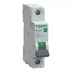   Schneider Electric EASY9 PRO EZ9F57110 Kismegszakító 1P, 10A, C karakterisztika, 6 kA (R9F14110 kiváltója)
