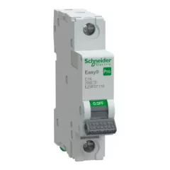   Schneider Electric EASY9 PRO EZ9F57116 Kismegszakító 1P, 16A, C karakterisztika, 6 kA (R9F14116 kiváltója)