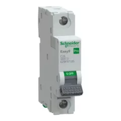   Schneider Electric EASY9 PRO EZ9F57125 Kismegszakító 1P, 25A, C karakterisztika, 6 kA (R9F14125 kiváltója)