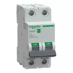   Schneider Electric EASY9 PRO EZ9F57204 Kismegszakító 2P, 4A, C karakterisztika, 6 kA