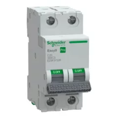   Schneider Electric EASY9 PRO EZ9F57220 Kismegszakító 2P, 20A, C karakterisztika, 6 kA (R9F14220 kiváltója)