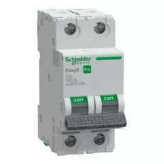   Schneider Electric EASY9 PRO EZ9F57225 Kismegszakító 2P, 25A, C karakterisztika, 6 kA (R9F14225 kiváltója)