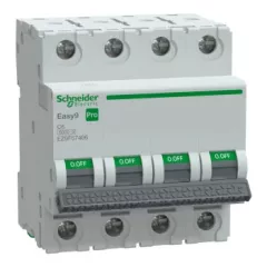   Schneider Electric EASY9 PRO EZ9F57406 Kismegszakító 4P, 6A, C karakterisztika, 6 kA