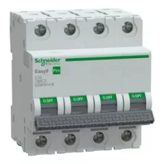   Schneider Electric EASY9 PRO EZ9F57416 Kismegszakító 4P, 16A, C karakterisztika, 6 kA