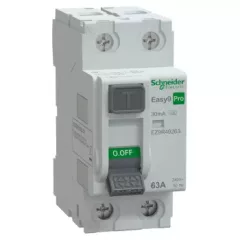   Schneider Electric EASY9 PRO EZ9R49263 áram-védőkapcsoló (Fi-relé) A osztály, 2P, 63A, 30mA