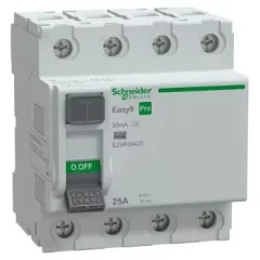   Schneider Electric EASY9 PRO EZ9R49425 áram-védőkapcsoló (Fi-relé) A osztály, 4P, 25A, 30mA