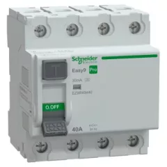  Schneider Electric EASY9 PRO EZ9R49440 áram-védőkapcsoló (Fi-relé) A osztály, 4P, 40A, 30mA