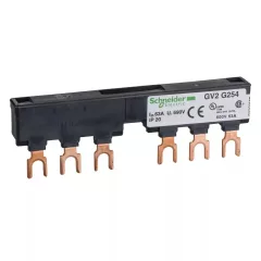   Schneider Electric GV2G254 Fésűssín, 2db 54 mm -es leágazás