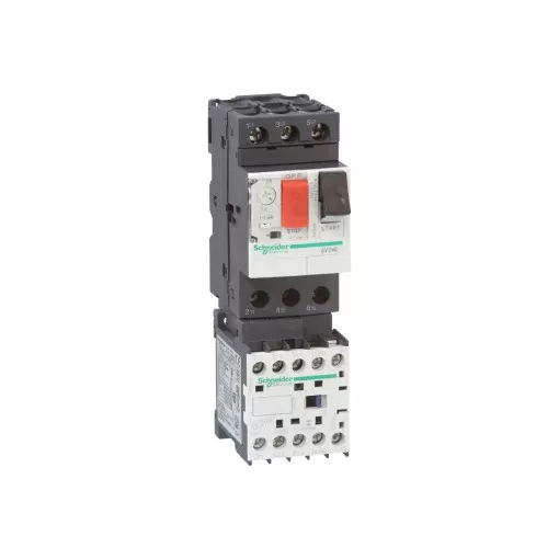 Schneider Electric GV2ME10K1BW3 Komplett motorindító, 6,3A, 24VDC