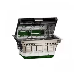   Schneider Electric INS52125 UNICA SYSTEM+ fém padlódoboz, 16 modulos, 82x200x275mm, IP20