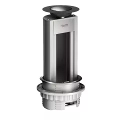   Schneider ISM20400 OPTILINE 45 mini Pop-up doboz, 6 molulos, szerelvények nélkül, eloxált alu