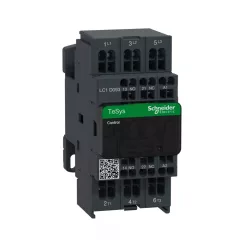   Schneider Electric, TeSys D, LC1D093B7, Mágneskapcsoló, 4kW/9A (400V, AC3), 24V AC 50/60 Hz vezerlés, 1Z+1Ny, rugós csatlakozás, TeSys D (Schneider LC1D093B7)