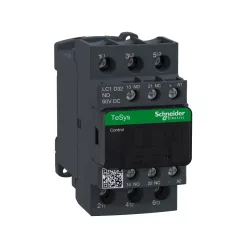   Schneider Electric LC1D32ND DC mágneskapcsoló, 15kW/32A (400V, AC3), csavaros csatlakozás, 1Z+1NY