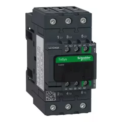   Schneider LC1D40AKUE, Tesys D Green mágneskapcsoló, 18.5kW/40A (400V, AC3), 120..250V AC/DC vezerlés, 1Z+1Ny, csavaros csatlakozás