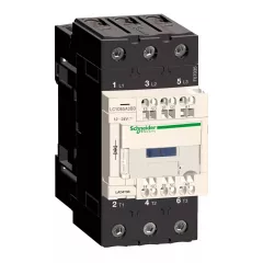   Schneider Electric LC1D65A3B7 3pólusú Everlink mágneskapcsoló (AC3, 400V 65A) rugós vezérlő sorkapoccsal 24V AC 50/60Hz