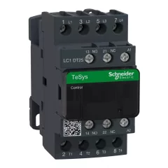   Schneider Electric LC1DT25G7 AC mágneskapcsoló, 25A (AC1), csavaros csatlakozású, 4Z pólus