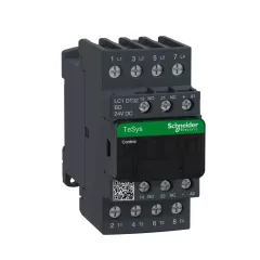   Schneider Electric, TeSys D, LC1DT32BD, Mágneskapcsoló, 32A (400V, AC1), 4 pólus, 4 Záró főérintkező, 24V DC vezerlés, csavaros csatlakozás, TeSys D (Schneider LC1DT32BD)