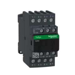   Schneider Electric LC1DT40SD DC mágneskapcsoló, 40A (AC1), csavaros csatlakozású, 4Z pólus
