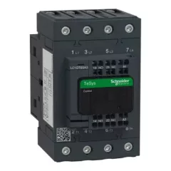  Schneider Electric LC1DT60A3P7 4 pólusú Everlink mágneskapcsoló AC1 415V 60A rugós vezérlő sorkapoccsal 230V AC 50/60Hz
