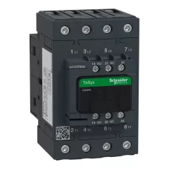   Schneider Electric, TeSys D Everlink, LC1DT80AB7, Mágneskapcsoló, 80A (400V, AC1), 4 pólus, 4 Záró főérintkező, 24V AC 50/60 Hz vezerlés, csavaros csatlakozás, TeSys D Everlink (Schneider LC1DT80AB7)
