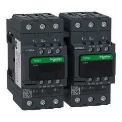   Schneider Electric LC2D50AE7 3 pólusú irányváltós mágneskapcsoló Everlink (AC3, 400V 50A), tek. 48V AC 50/60Hz