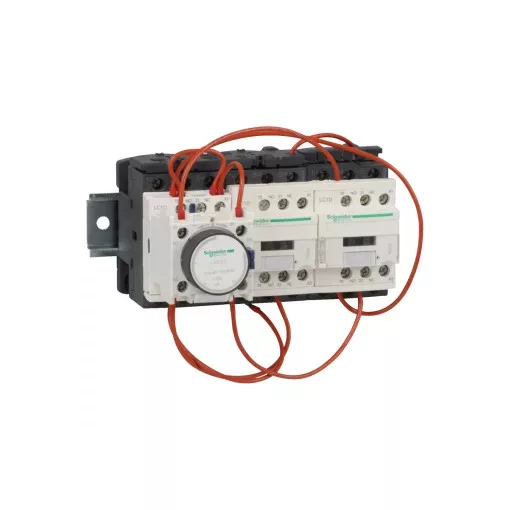 Schneider Electric LC3D180AB7 18,5kW (400V), csillag-delta indító mechanikus retesszel, sínre szerelt