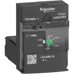   Schneider Electric LUCA12FU Vezérlőegység, 3-12A, 110-240VAC/DC, 10-es osztályú, 3-fázisú