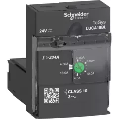   Schneider Electric LUCA18BL Vezérlőegység, 4,5-18A, 24VDC, 10-es osztályú, 3-fázisú