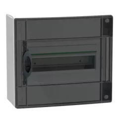   Schneider Electric PrismaSeT XS LVSXR113 falon kívüli elosztó  - 13 modul - 1 sor, füstszínű ajtóval IP40, PE+N sínnel - Méretek : 300x336x123mm - max 63A