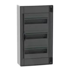   Schneider Electric PrismaSeT XS LVSXR313 falon kívüli elosztó  - 39 modul - 3 sor, füstszínű ajtóval IP40, PE+N sínnel - Méretek : 600x336x123mm - max 90A