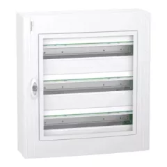  Schneider Electric PrismaSeT XS LVSXR324 falon kívüli elosztó  - 72 modul - 3 sor, átlátszó ajtóval IP40, PE+N sínnel - Méretek : 600x550x148mm - max 125A