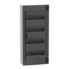   Schneider Electric PrismaSeT XS LVSXR413 falon kívüli elosztó  - 52 modul - 4 sor, füstszínű ajtóval IP40, PE+N sínnel - Méretek : 750x336x123mm - max 90A