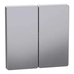   Schneider Electric Merten MEG3400-6036 dupla billentyű acél - System-D (D-Life / D-Antik)