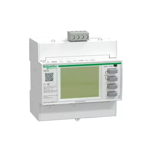 Schneider Electric METSEPM3250 Teljesítménymérő I,In,U,V,PQS,E,PF,Hz,átlag, MODBUS